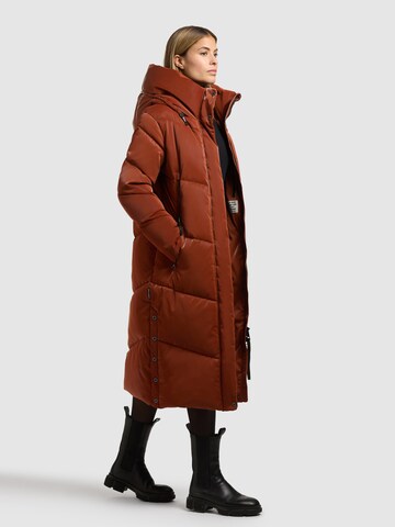 khujo Χειμερινό παλτό 'Pulset Shiny' σε πορτοκαλί