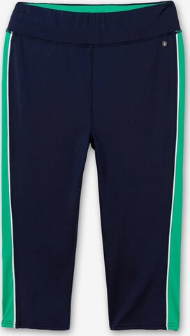 SHEEGO Slim fit Workout Pants in Blue: front