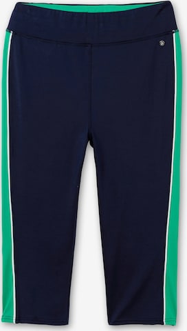 SHEEGO Slim fit Workout Pants in Blue: front