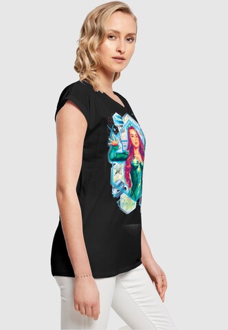 ABSOLUTE CULT Shirt 'Aquaman - Mera Geometric' in Zwart