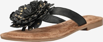 Infradito di LAZAMANI in nero: frontale