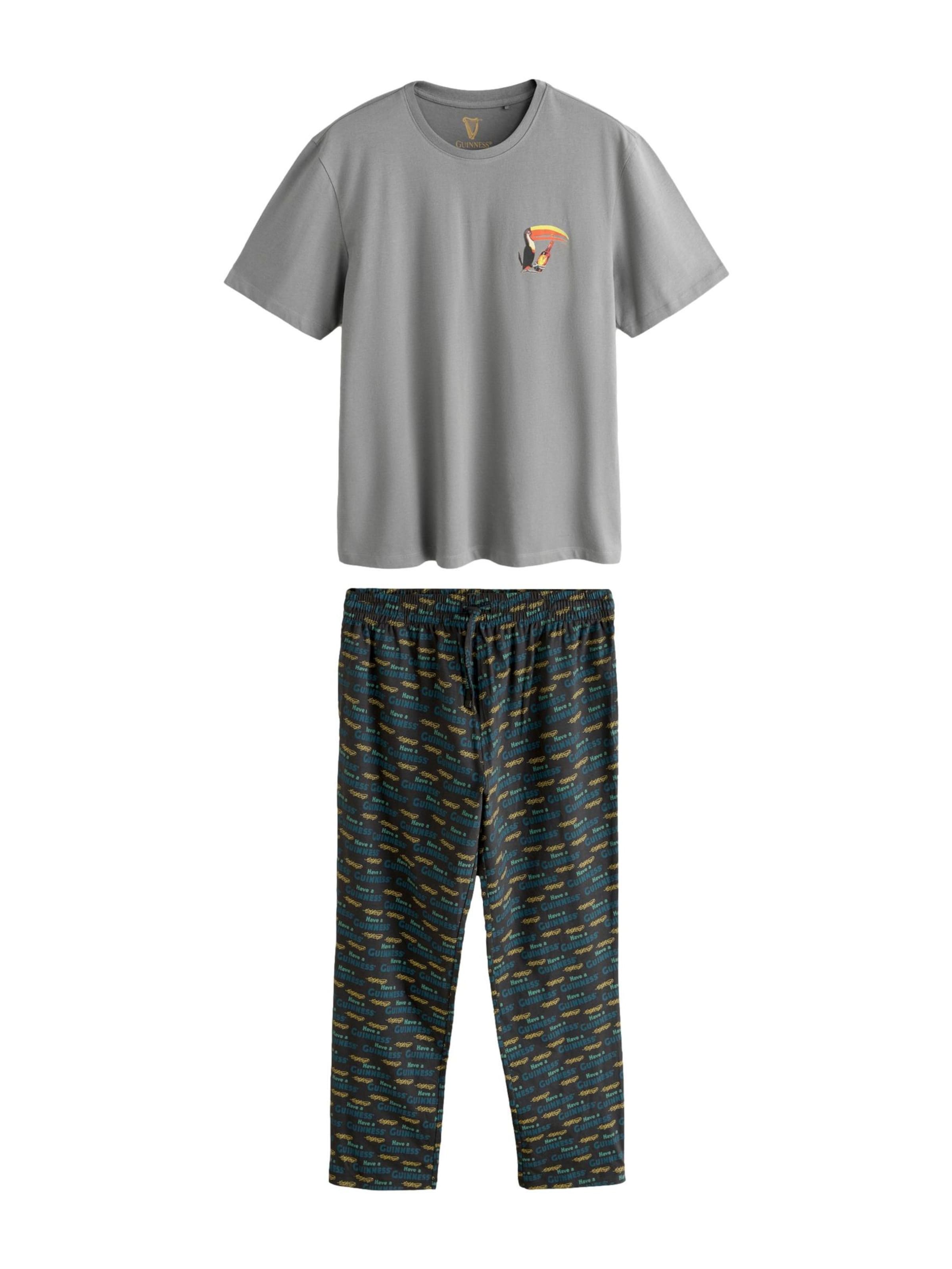 Next Pyjamas lång 'Guinness' i grå: framsida