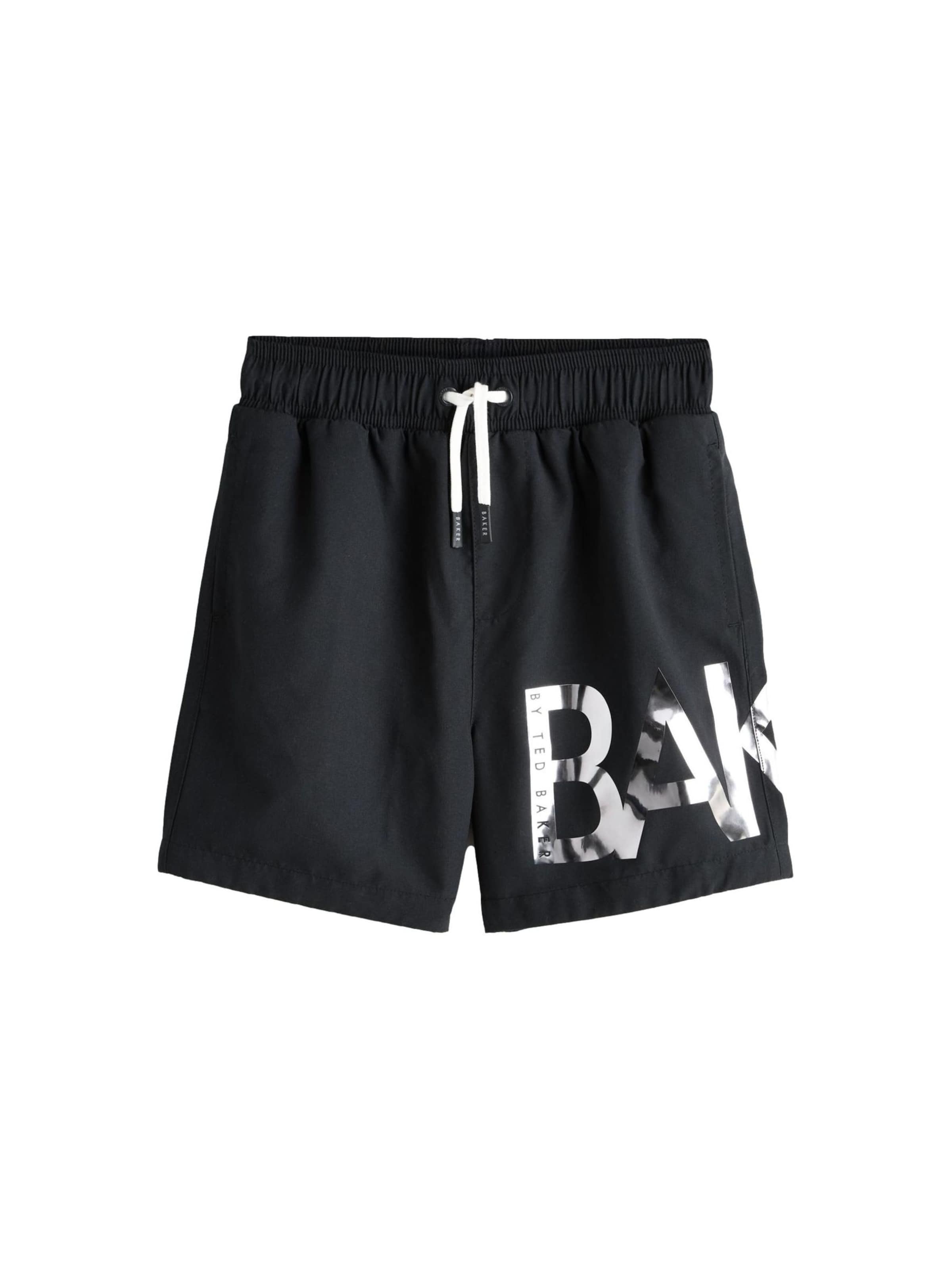 Baker by Ted Baker Шорти за плуване в черно: отпред