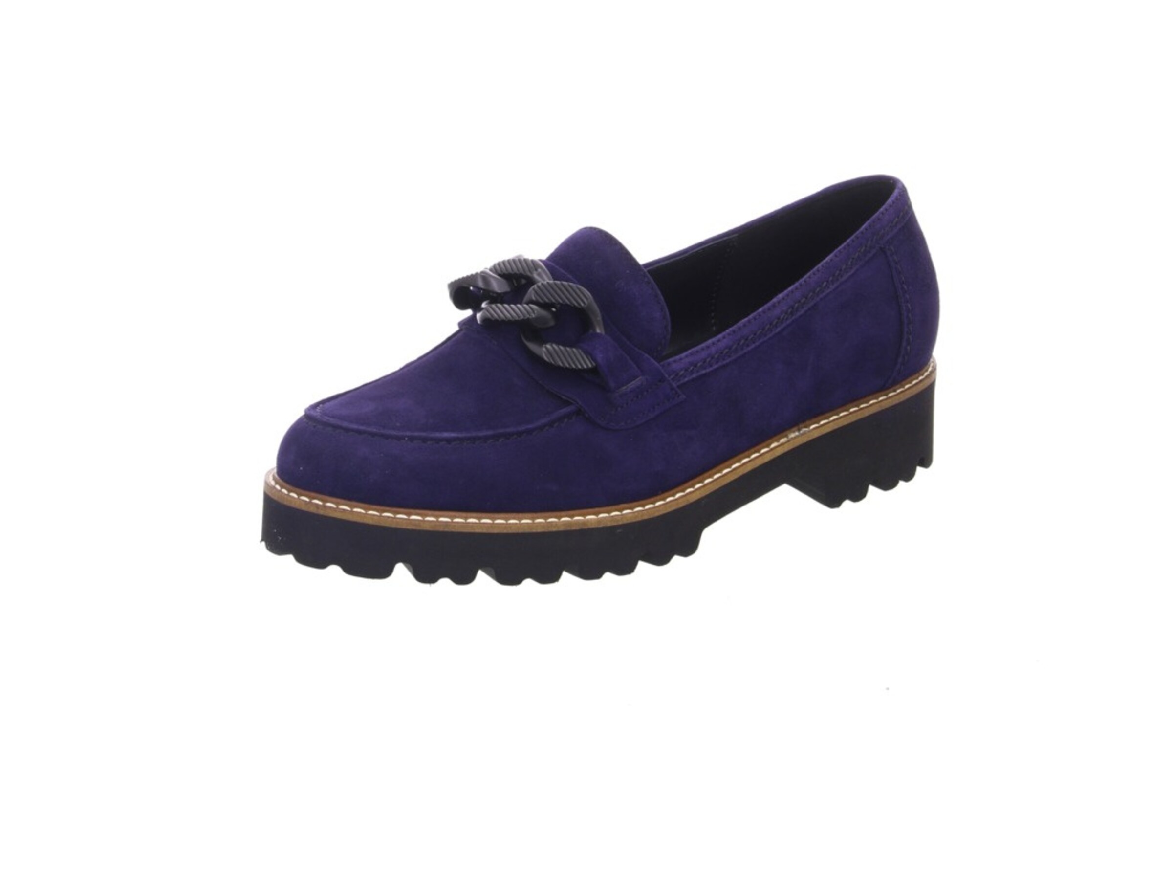 GABOR Classic Flats in Blue: front