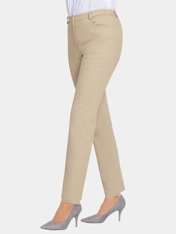 Goldner Regular Jeans 'Carla' in Beige