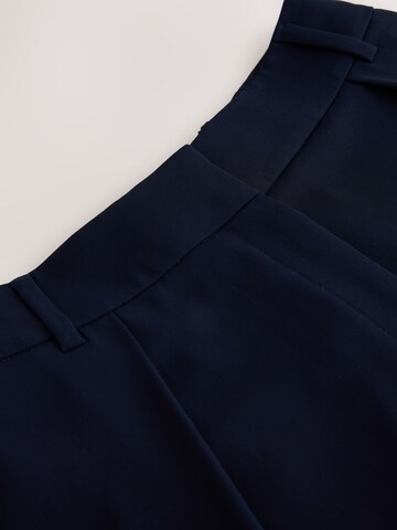 Next Wide leg Bandplooibroek in Blauw