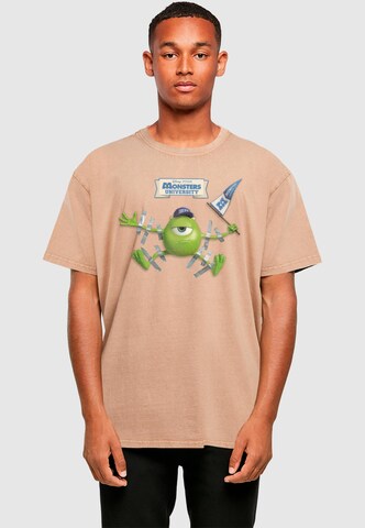 T-Shirt 'Monster University - Taped Mike' ABSOLUTE CULT en beige : devant