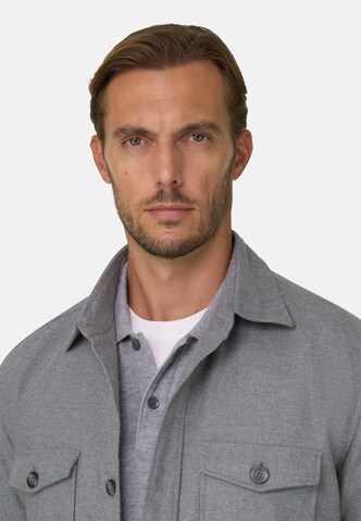 Boggi Milano Regular fit Overhemd in Grijs