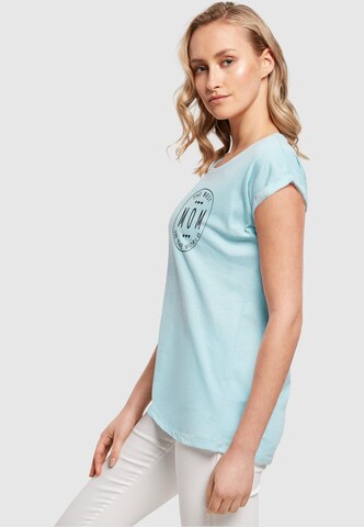 Merchcode T-Shirt 'Mothers Day - The Best Mom' in Blau