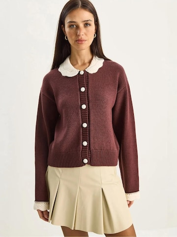 Bianco Lucci Strickjacke 'Strickjacken'‌‌‌‌‌‌‌‌‌ in Rot: Vorderseite