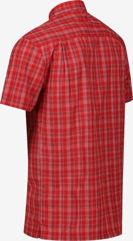 REGATTA Regular fit Athletic Button Up Shirt 'Kalambo VII' in Red