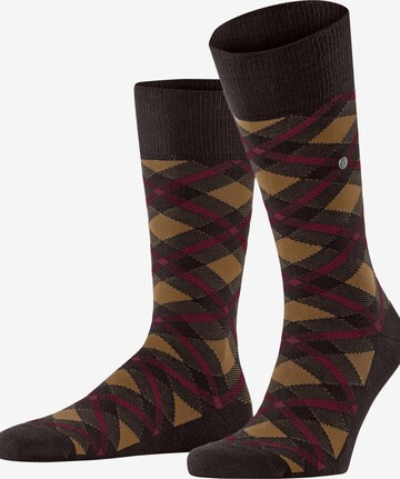 BURLINGTON Socks 'Tartan' in Brown: front