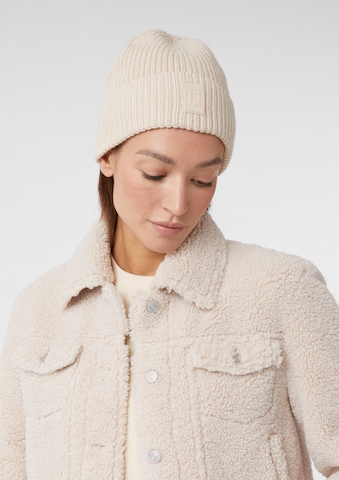 Bonnet comma casual identity en beige : devant