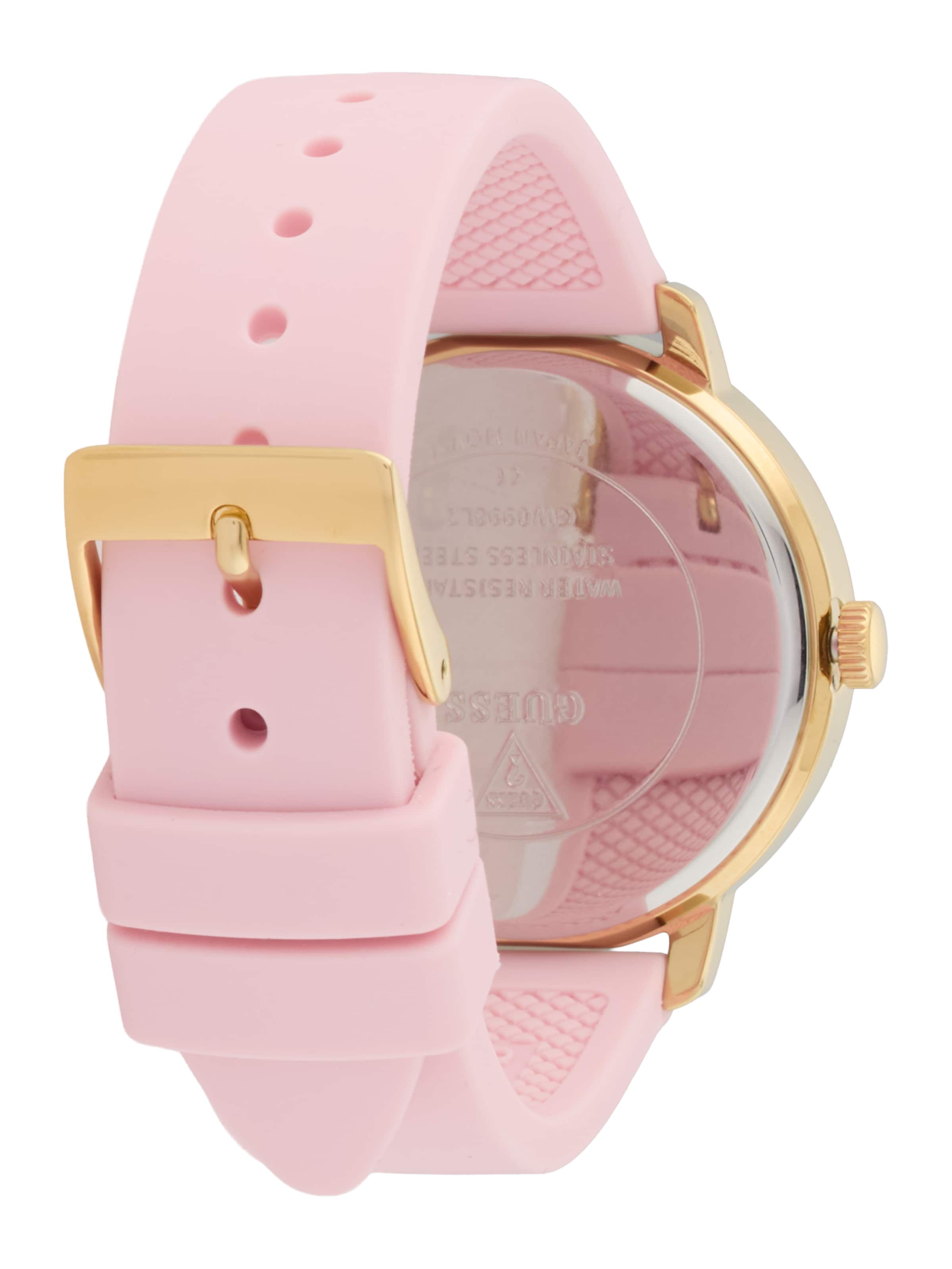 Montre à affichage analogique GUESS en or