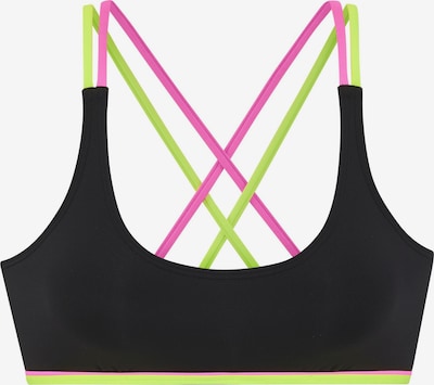 BUFFALO Bikinitoppi värissä limetti / roosa / musta, Tuotenäkymä