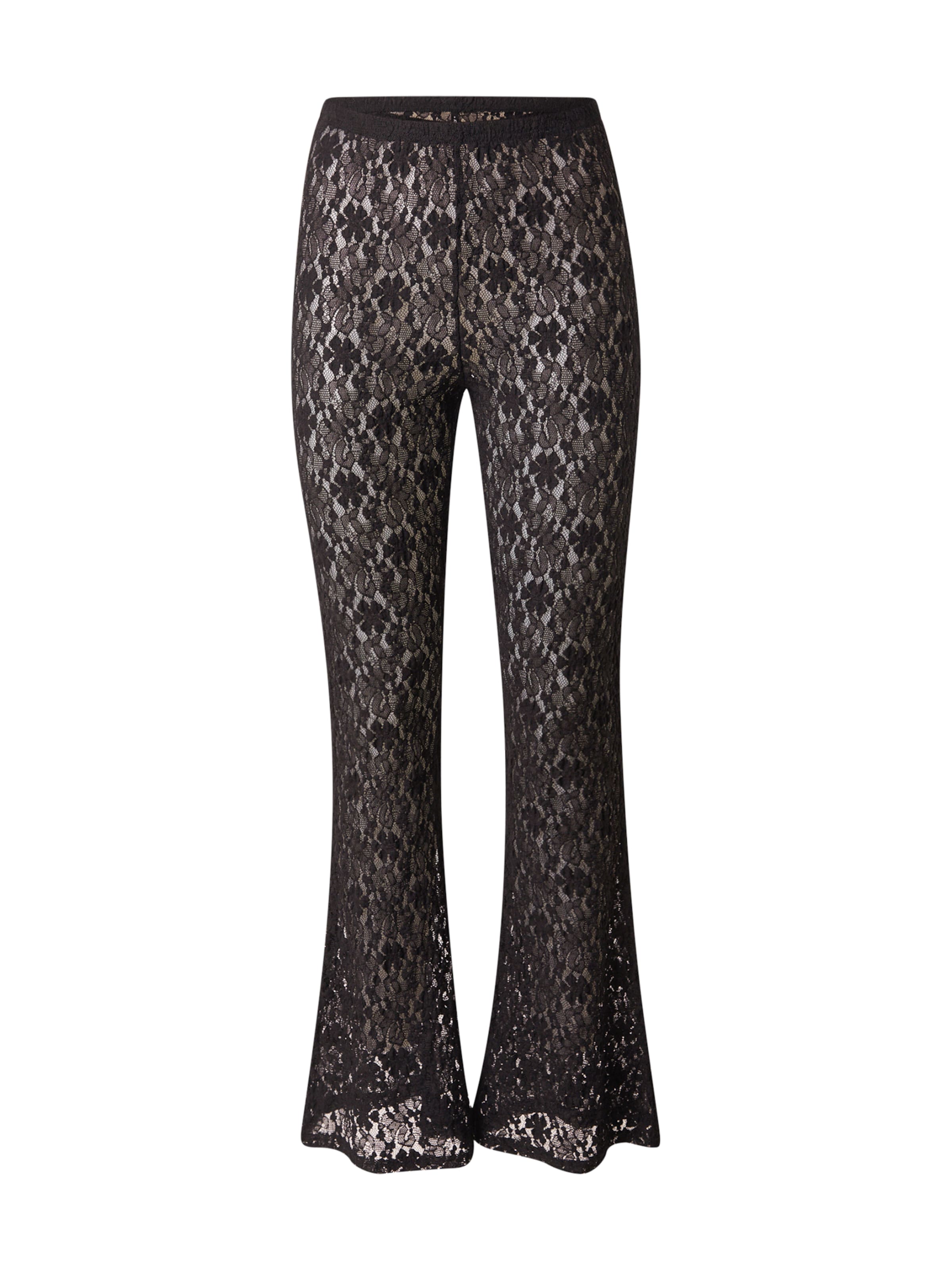 Evazați Pantaloni 'ONLLORENZA' de la ONLY pe negru: față