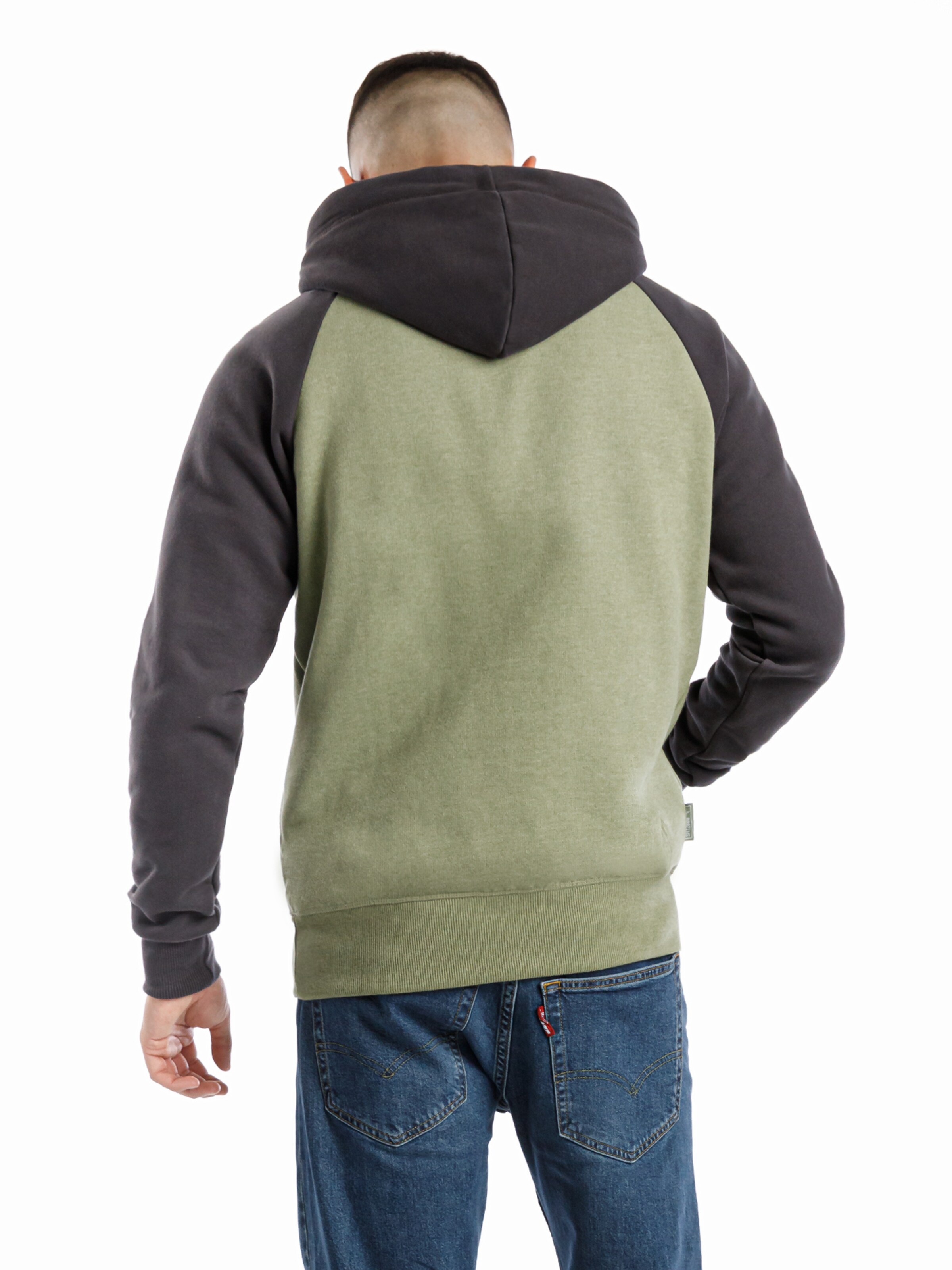 SPITZBUB Sweatshirt 'Raglan Street' in Green