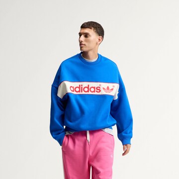 ADIDAS ORIGINALS - Sweatshirt 'AdiSignature NY' em azul: frente