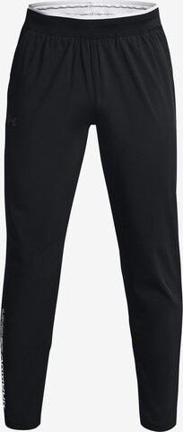 UNDER ARMOUR Regular Sportbroek 'Storm Run' in Zwart: voorkant