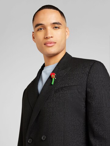 HUGO - Ajuste confortable Chaqueta saco 'Hasan_LB' en negro
