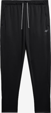 Tapered Pantaloni sport de la 4F pe negru: față