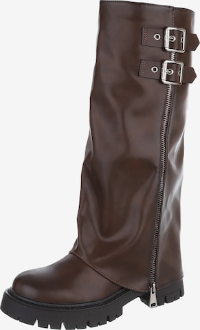 Ital-Design Boots in Brown: front