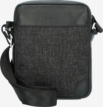 Esquire Crossbody Bag in Black: front