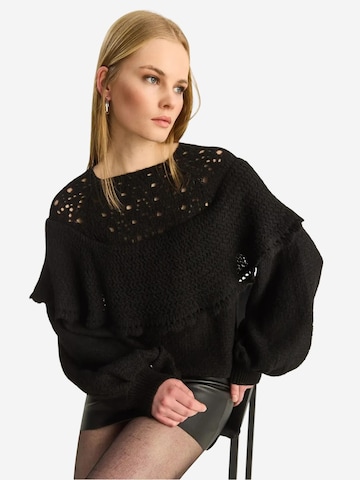 Bianco Lucci Trui 'Pullover' in Zwart: voorkant
