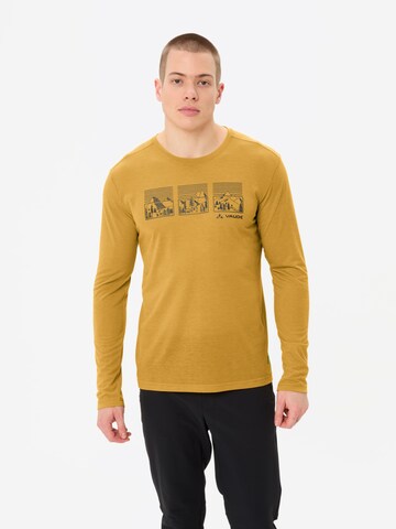 VAUDE Functioneel shirt 'Rosemoor III' in Geel: voorkant