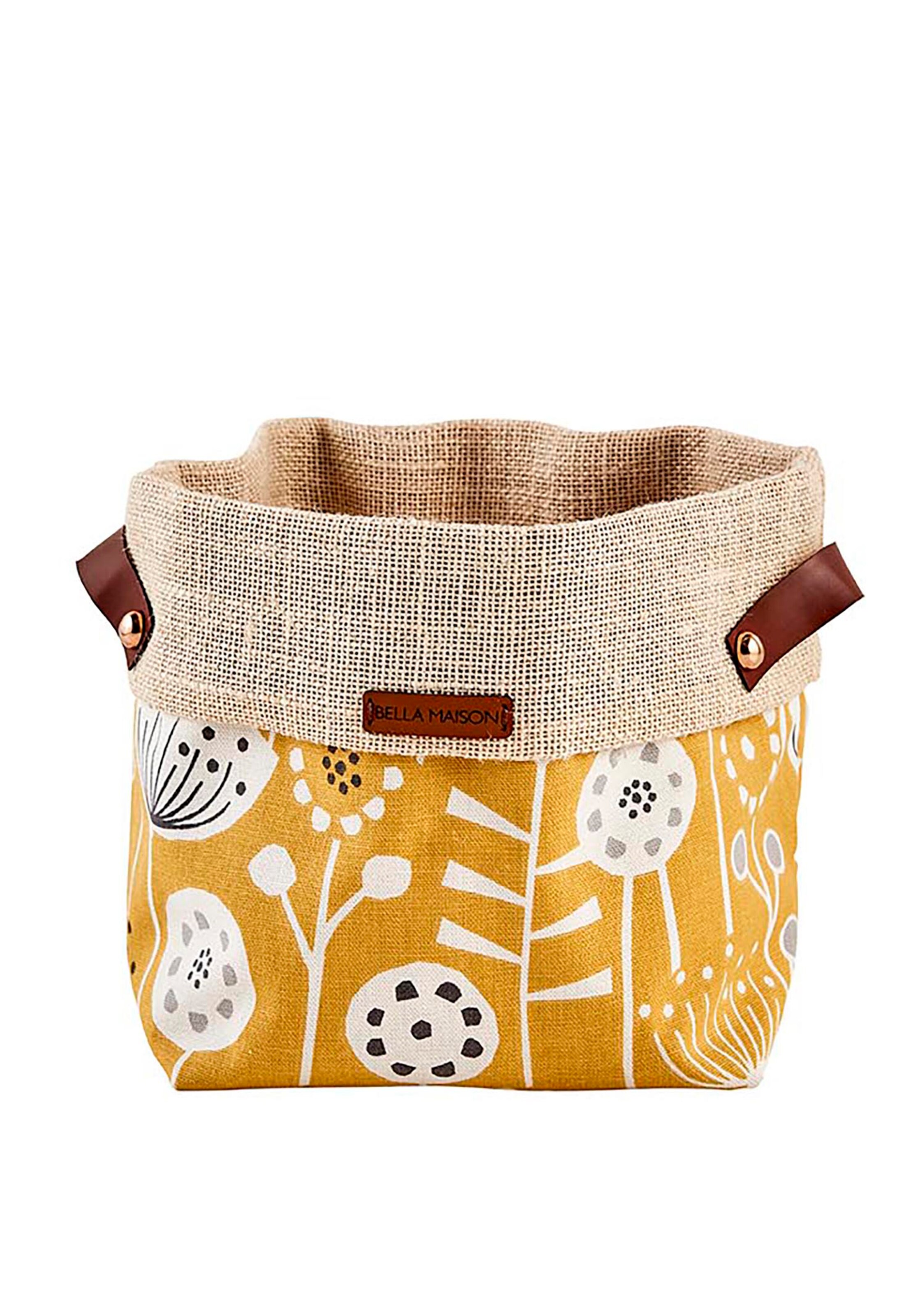 Bella Maison Aufbewahrungskorb 'Cichorium' in Gelb: Vorderseite