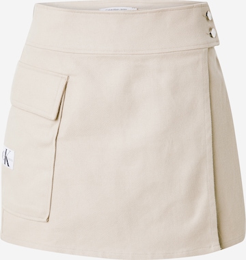 Calvin Klein Jeans Skirt in Beige: front