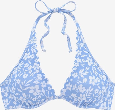 Bikinio viršutinė dalis iš VIVANCE, spalva – šviesiai mėlyna / balta, Prekių apžvalga