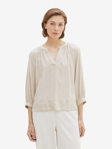 TOM TAILOR Blouse in Grijs: voorkant