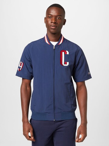 Veste mi-saison Champion Authentic Athletic Apparel en bleu : devant