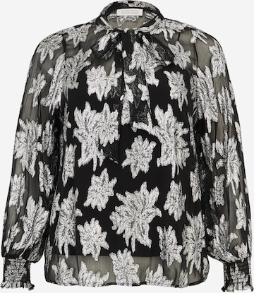 Guido Maria Kretschmer CurvyBluza 'Fina' - crna boja: prednji dio