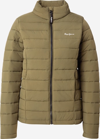 Veste mi-saison Pepe Jeans en vert : devant
