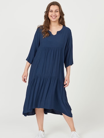 Pont Neuf Oversized jurk 'Rigmor' in Blauw: voorkant