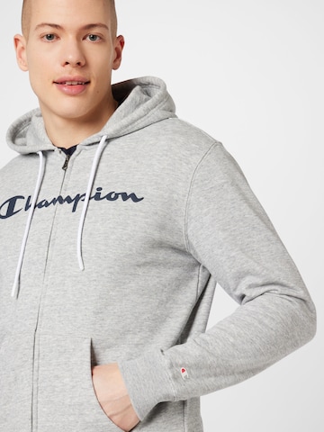 Giacca di felpa di Champion Authentic Athletic Apparel in grigio