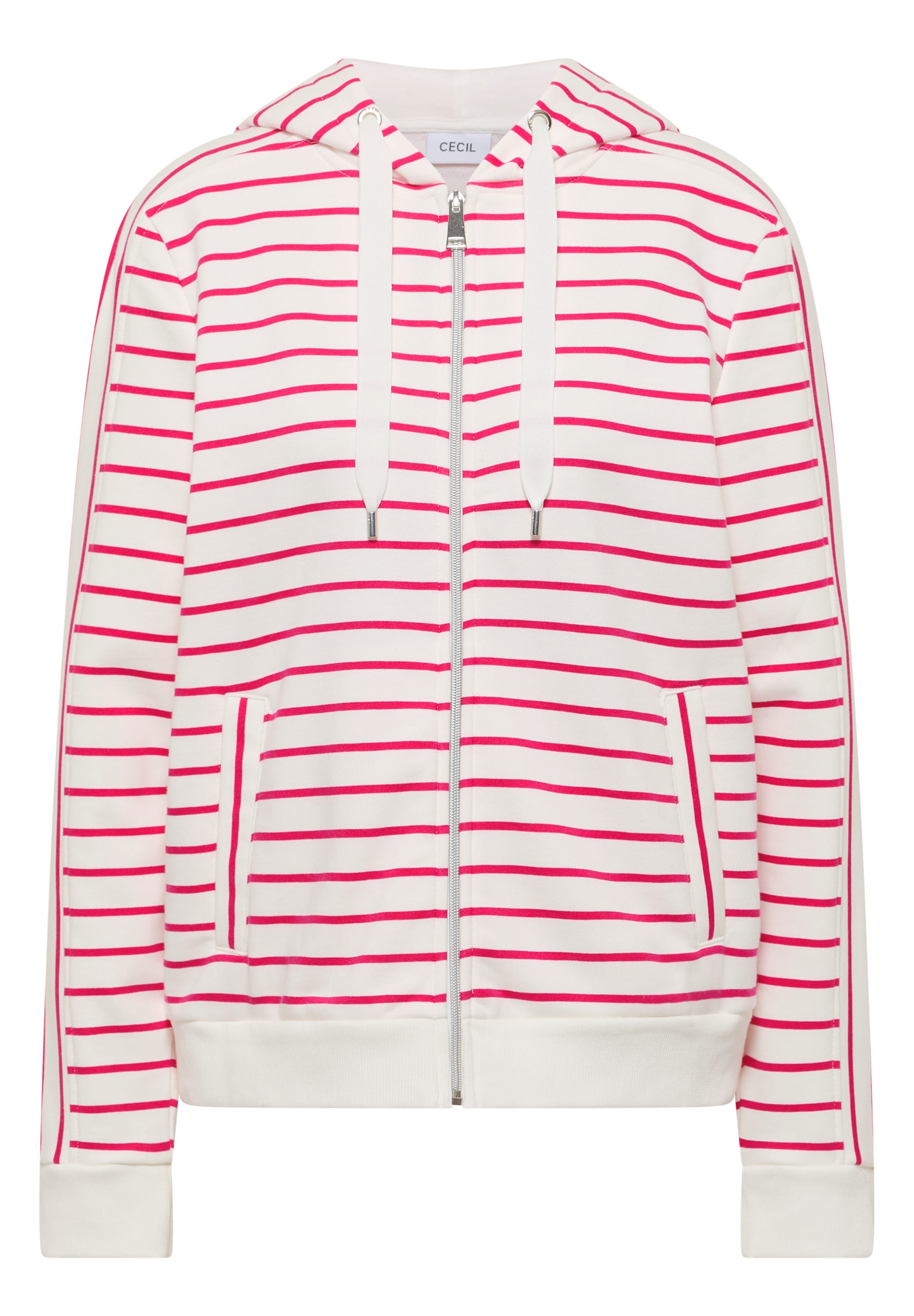 CECIL Sweatjacke in Pink: Vorderseite