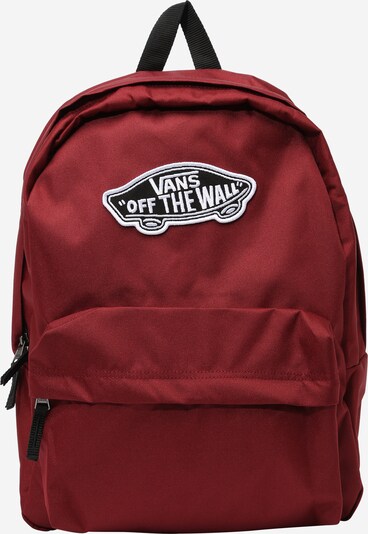 VANS Batoh 'REALM' - tmavočervená / čierna / biela, Produkt