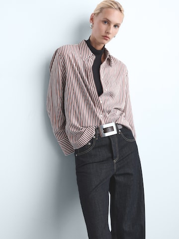 MANGO Широки крачоли Дънки 'Seattle' в синьо