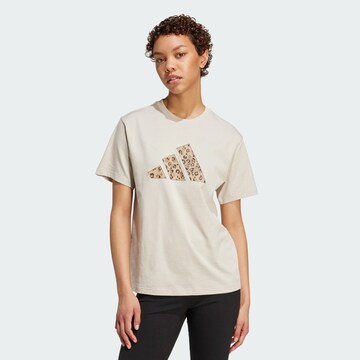 ADIDAS SPORTSWEAR Функциональная футболка в Бежевый: спереди