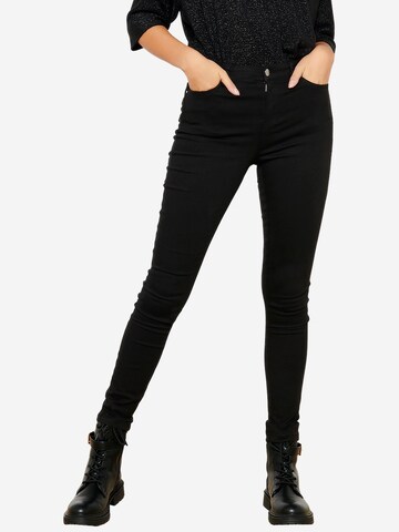 Skinny Pantalon LolaLiza en noir : devant