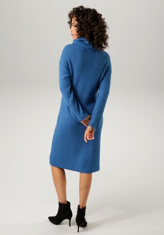 Aniston CASUAL Strickkleid in Blau