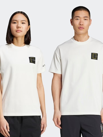 ADIDAS TERREX Функциональная футболка 'National Geographic' в Белый