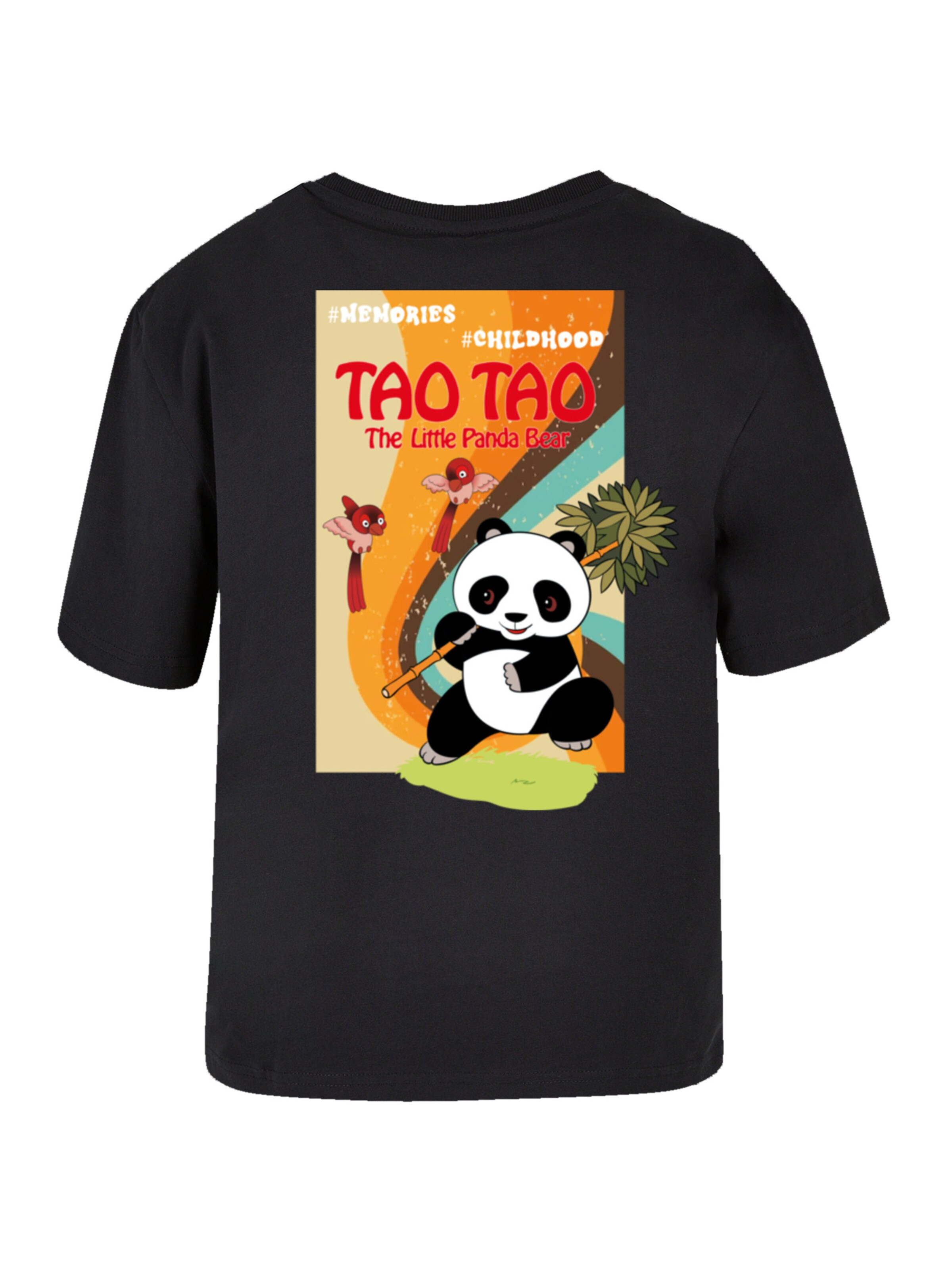 T-shirt 'Tao Tao Heroes of Childhood' F4NT4STIC en noir