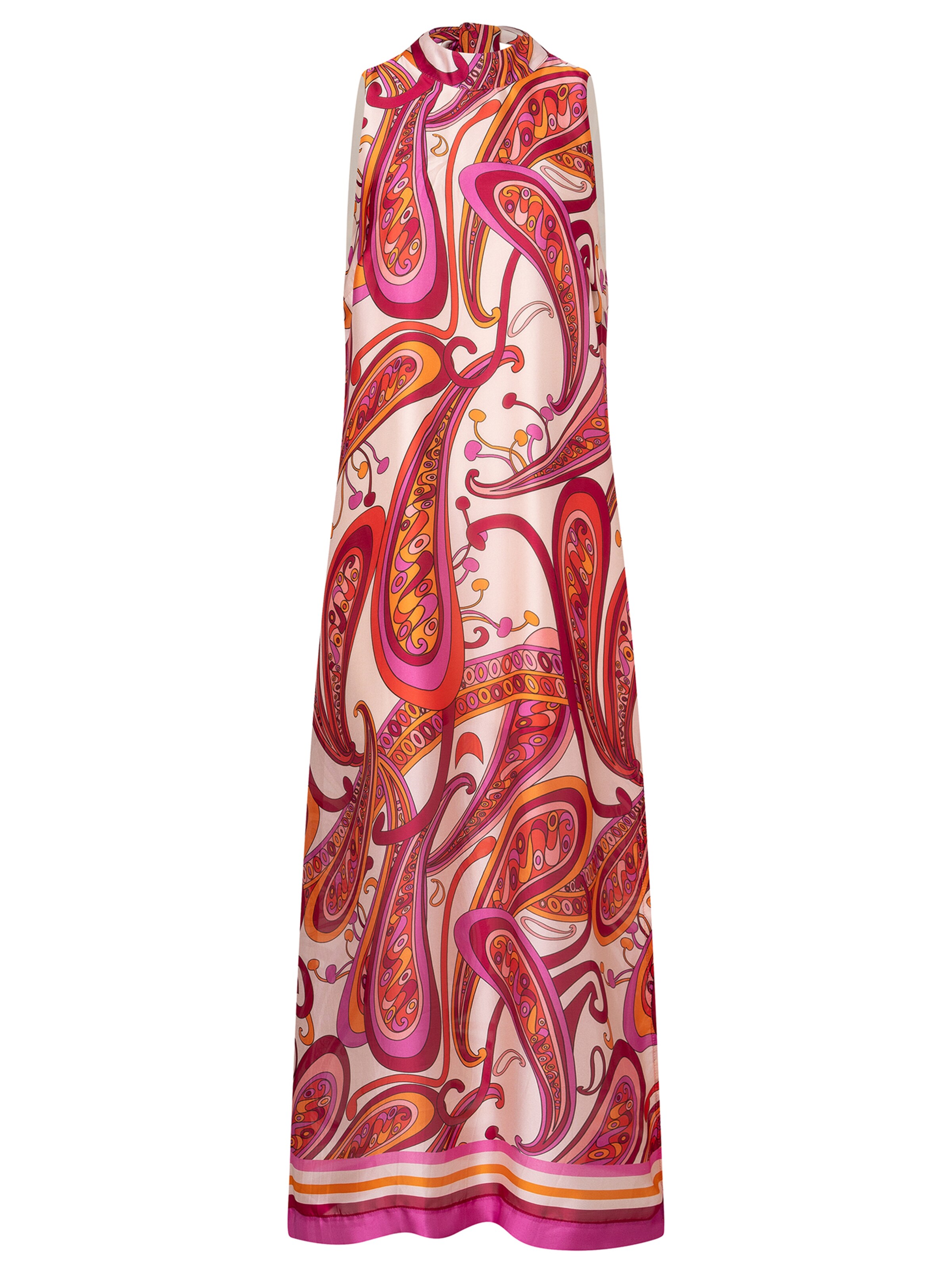 Ana Alcazar Kleid 'Wegana' in creme / hellorange / fuchsia / dunkelrot, Produktansicht