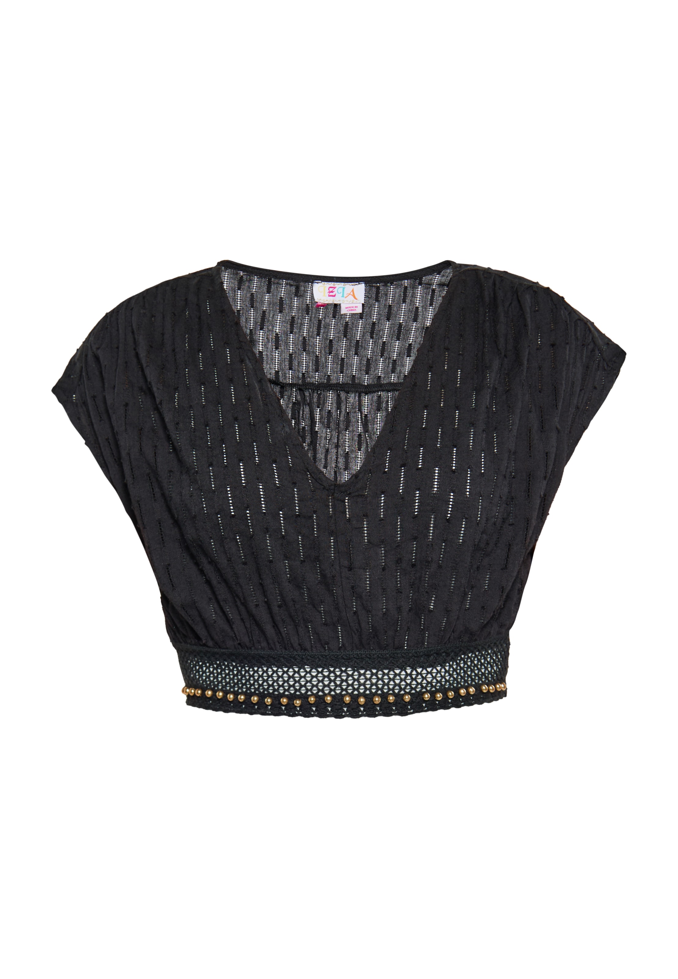 IZIA Μπλούζα σε μαύρο: μπροστά