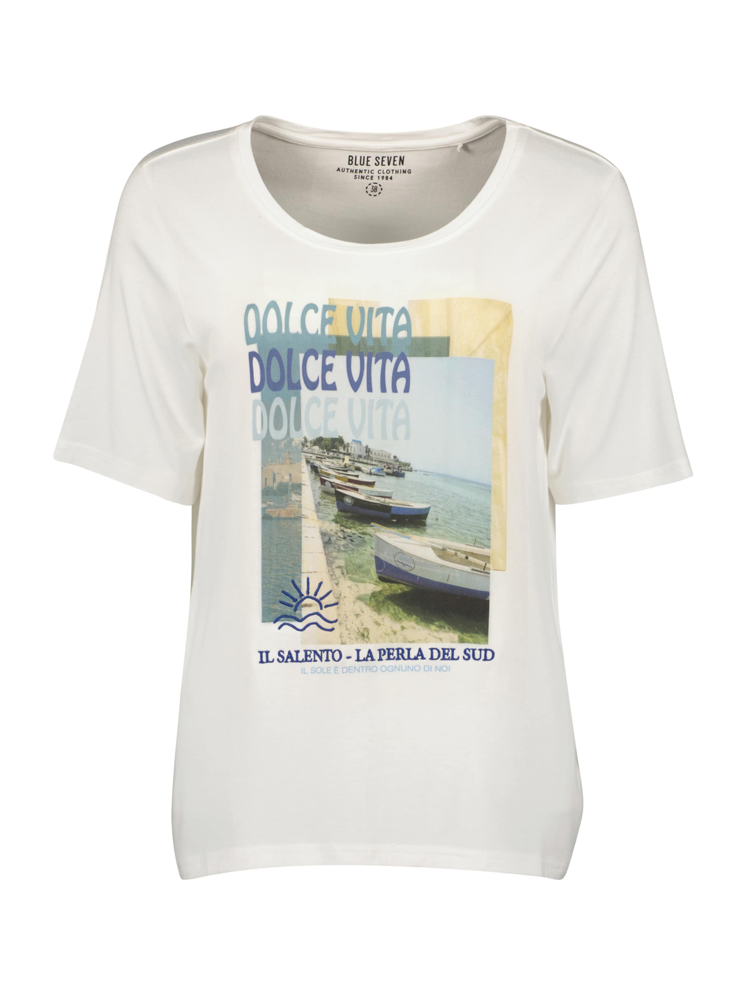 BLUE SEVEN - Camiseta en blanco: frente