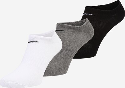 NIKE Chaussettes de sport en gris / noir / blanc, Vue avec produit